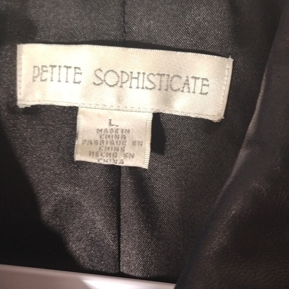 Vintage Petite Real Leather‎ Jacket | YKK Zipper | Mint Condition Size L - Picture 2 of 5